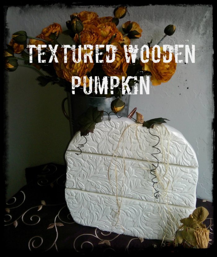 Textured Wooden Pumpkin2