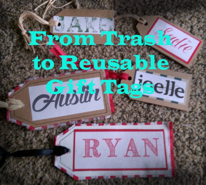 Recycled gift tags