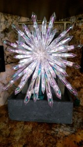 Crystal starburst tree topper