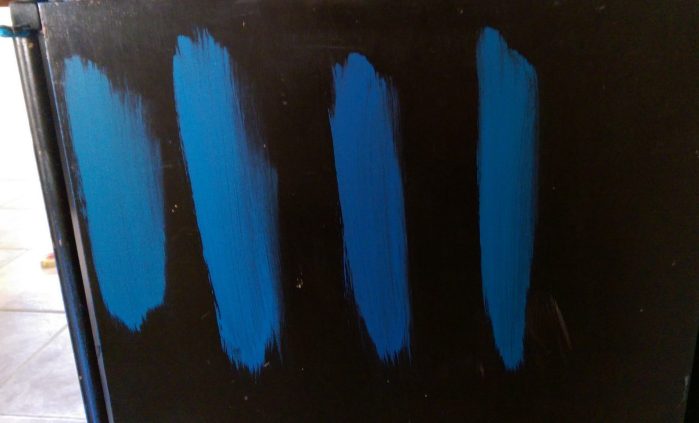 Blue paint sample colors